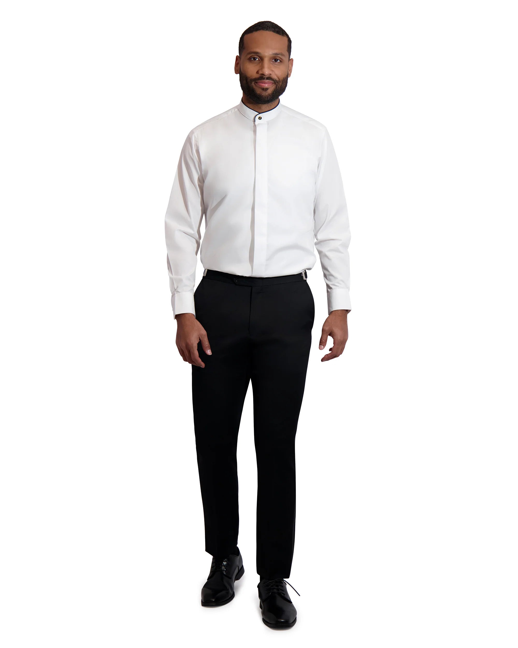 Mandarin tuxedo shirt best sale