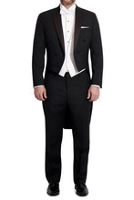 Load image into Gallery viewer, Black Peak Tailcoat-Premium Stetch Blend Fabric
