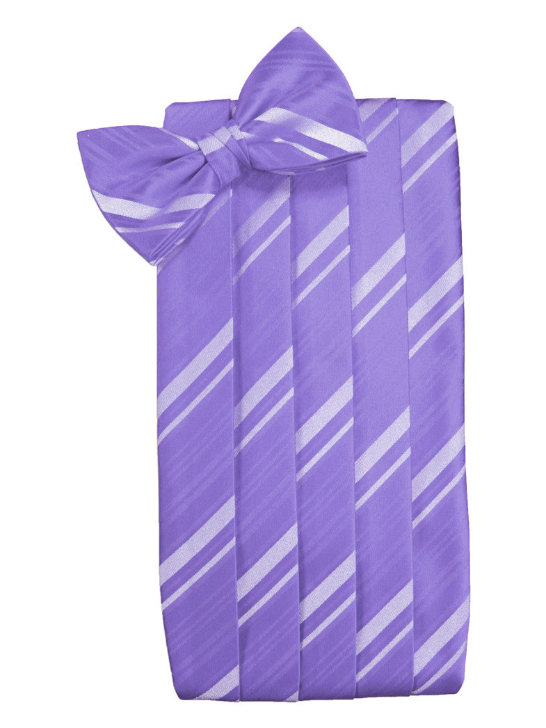 Freesia Striped Satin Cummerbund Set